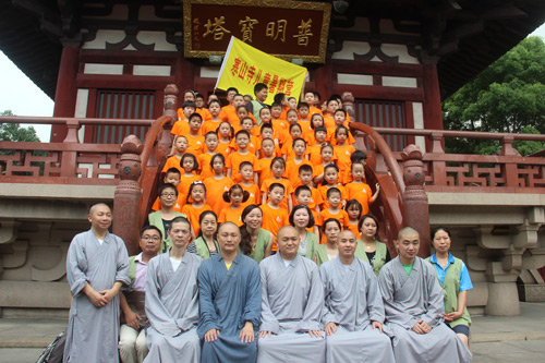 寒山寺青年佛学社2015暑期儿童夏令营开营